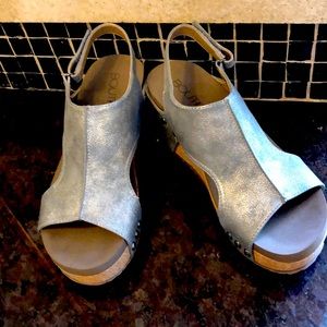 Silver Boutique Sandals by Corky’s size 8